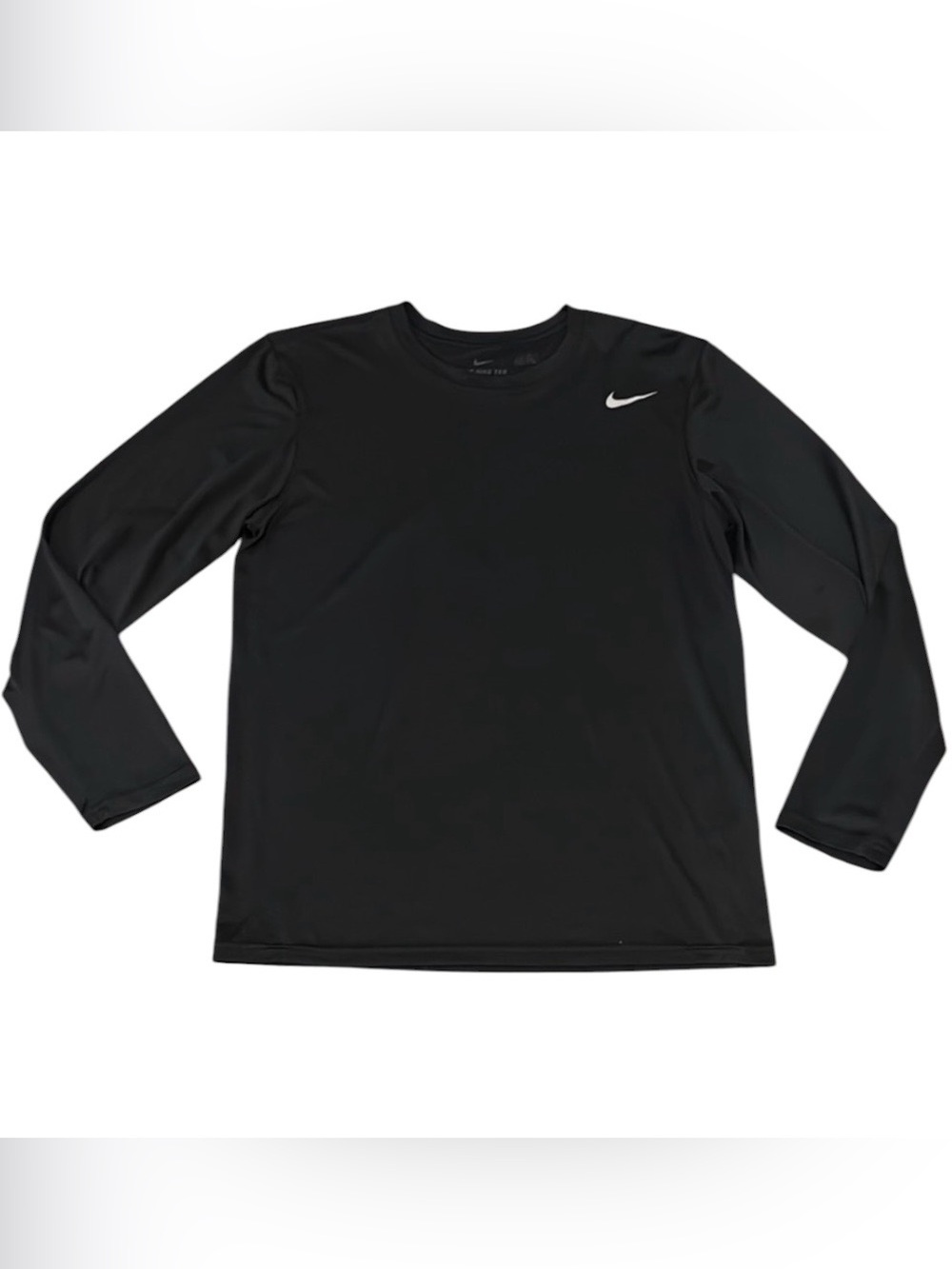 Nike Dri-FIT The Nike Tee Black Long Sleeve Shirt Men’s Medium